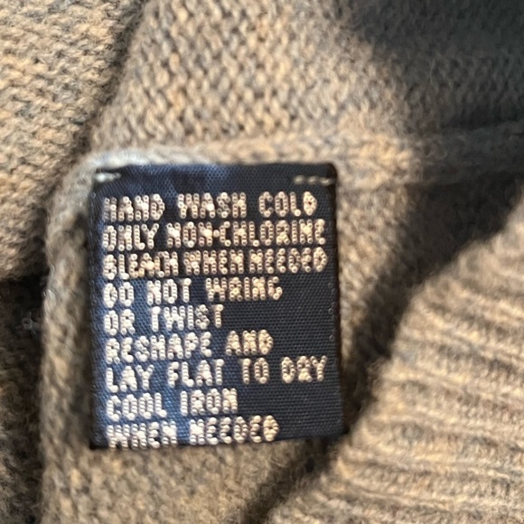 Polo Ralph Lauren Men's Gray Lamb Wool V-Neck Long Sleeve Sweatshirt Sz XL - Picture 6 of 6